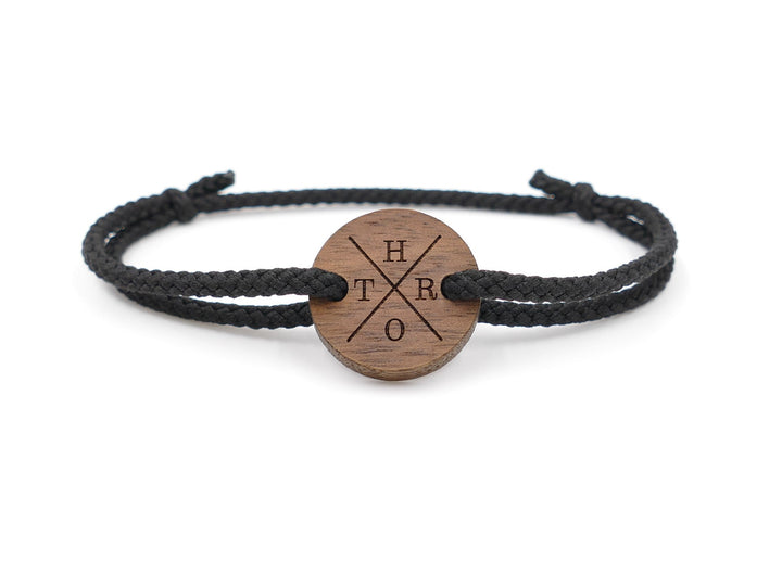 Männer Eco Armband ''X'' Walnussholz