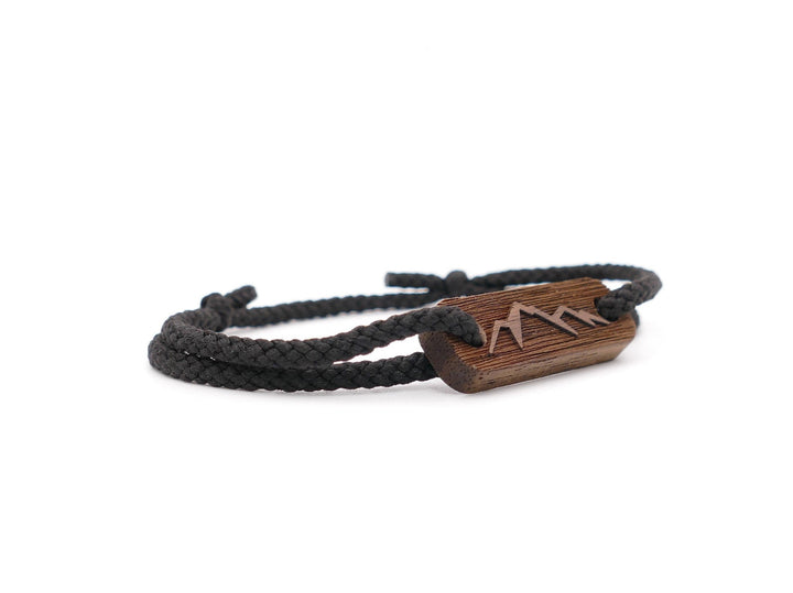 Männer Eco Armband ''Berge II'' Walnussholz
