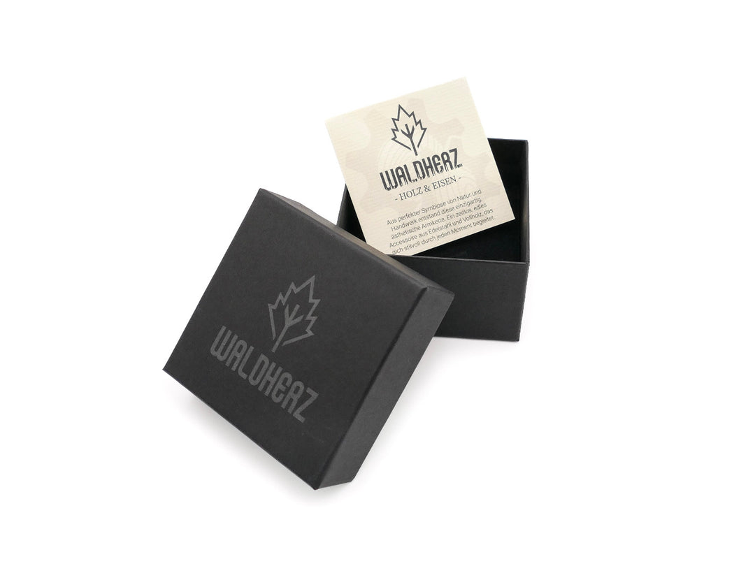 Armkette "BALDUR" | Walnussholz / Antiksilber