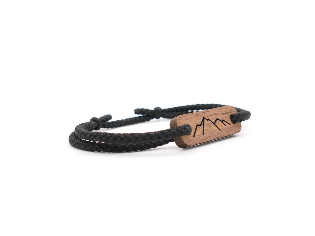 Männer Eco Armband ''Berge MST. Edition'' Walnussholz