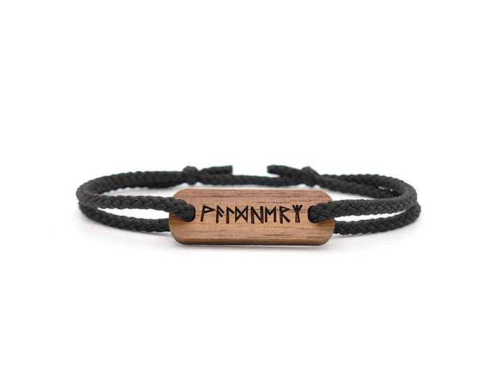 Männer Eco Armband ''Runen'' Walnussholz