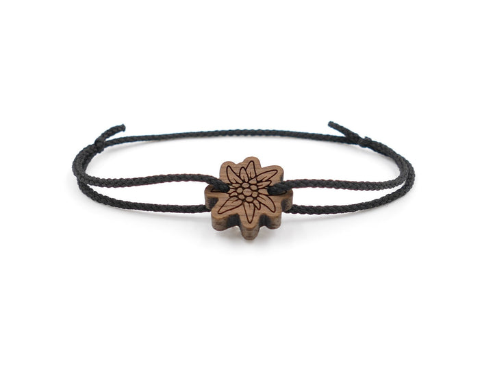 Feines Eco Armband ''Edelweiss'' Walnussholz