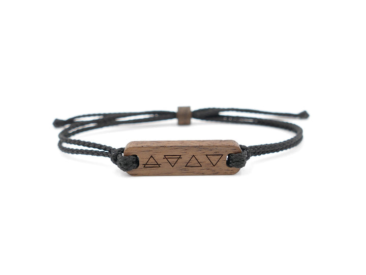 Eco Armband ''4 Elemente'' Walnussholz