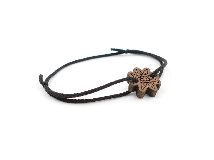 Feines Eco Armband ''Edelweiss'' Walnussholz