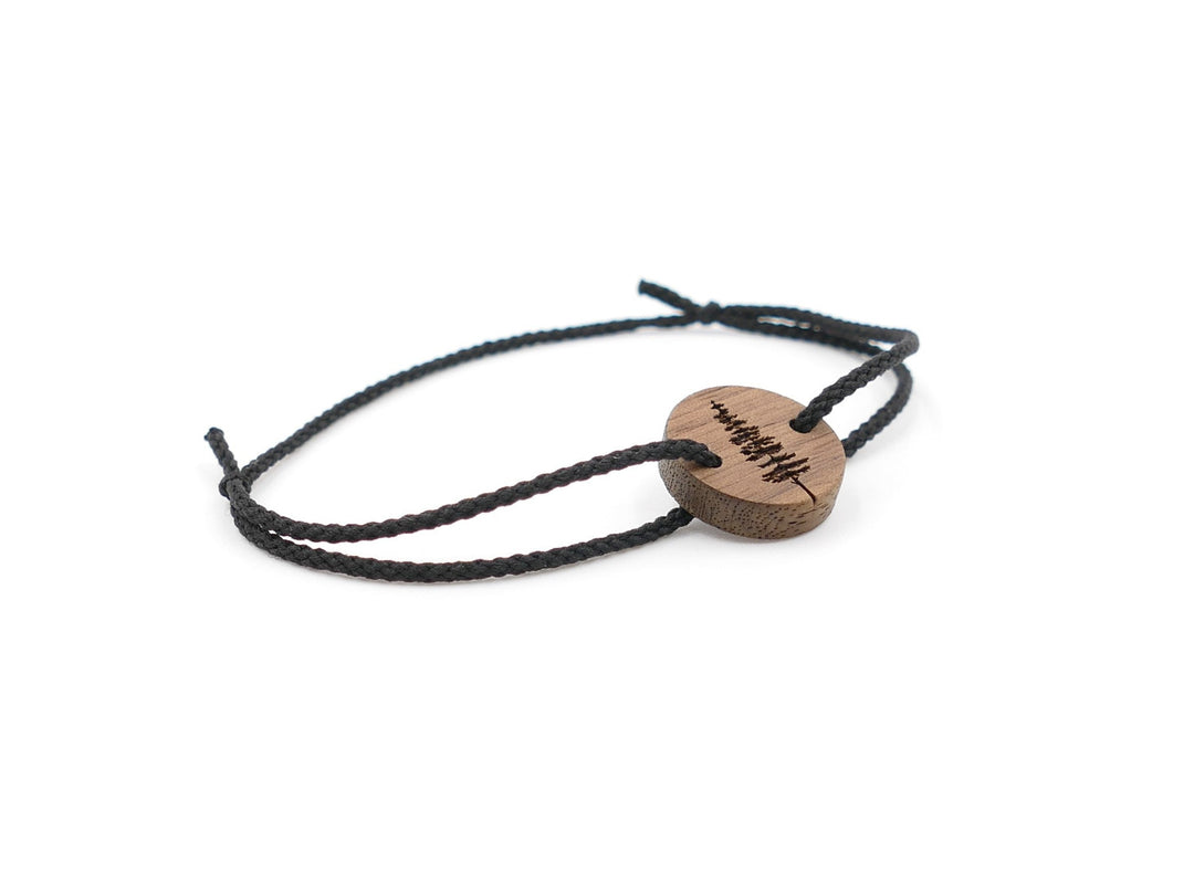 Feines Eco Armband ''Fichte'' Walnussholz