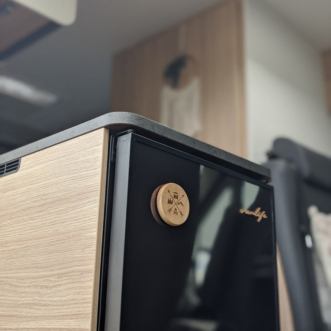 Camper Holz-Flaschenöffner "Auszeit"
