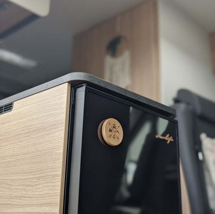 Camper Holz-Flaschenöffner "Auszeit"