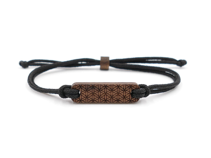 Eco Armband ''Lebensblume'' Walnussholz