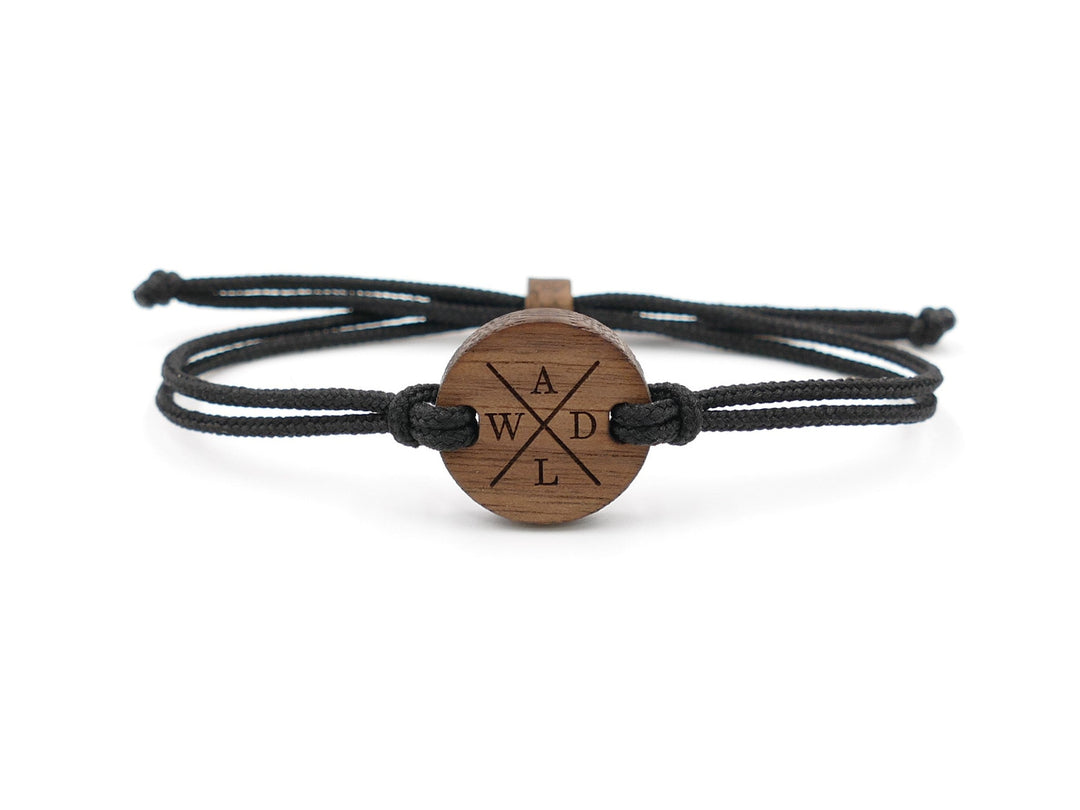 Eco Armband ''X'' Walnussholz