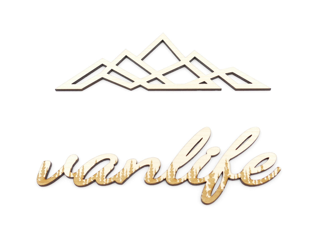 Camper Wand-Bild "Vanlife-Wald" Ahornholz